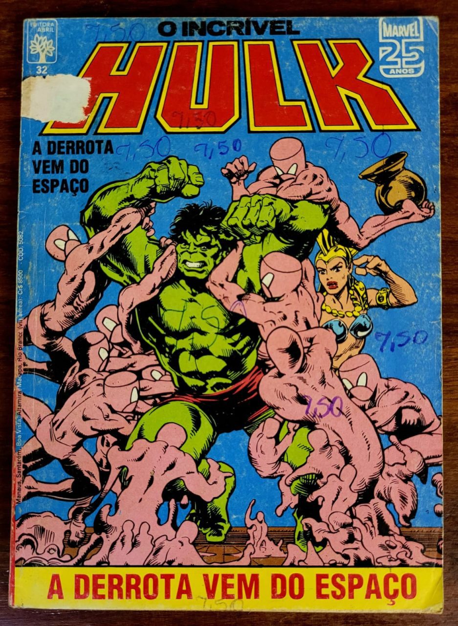 | Casa do Colecionador O Incrível Hulk Nº 032 (Editora Abril) Fevereiro 1986 (HQ/Gibi)