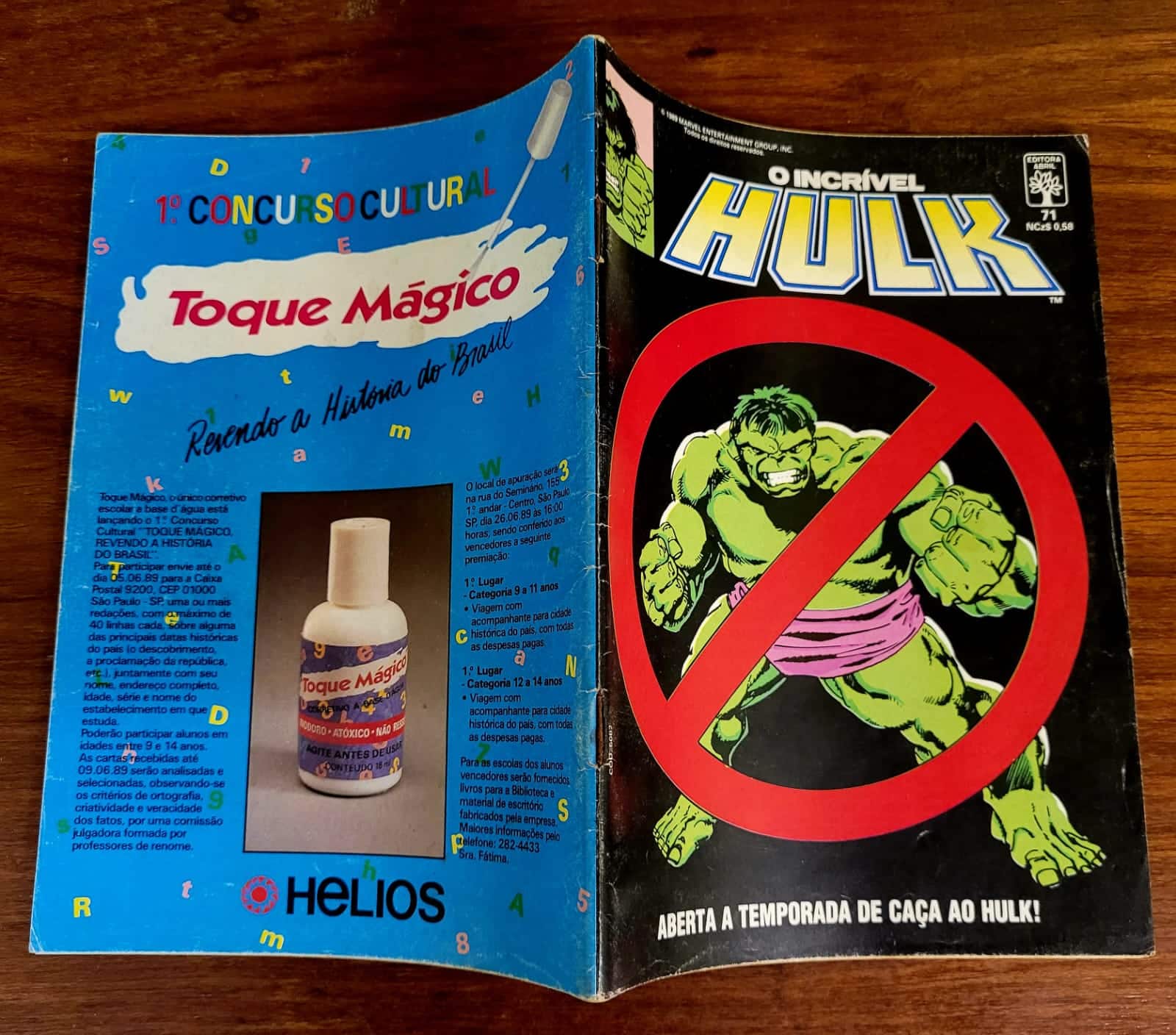 | Casa do Colecionador O Incrível Hulk Nº 071 (Editora Abril) Maio 1989 (HQ/Gibi)