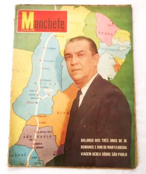 Revista Manchete Nº 355 - Juscelino Kubitschek - Marta Rocha - 1959