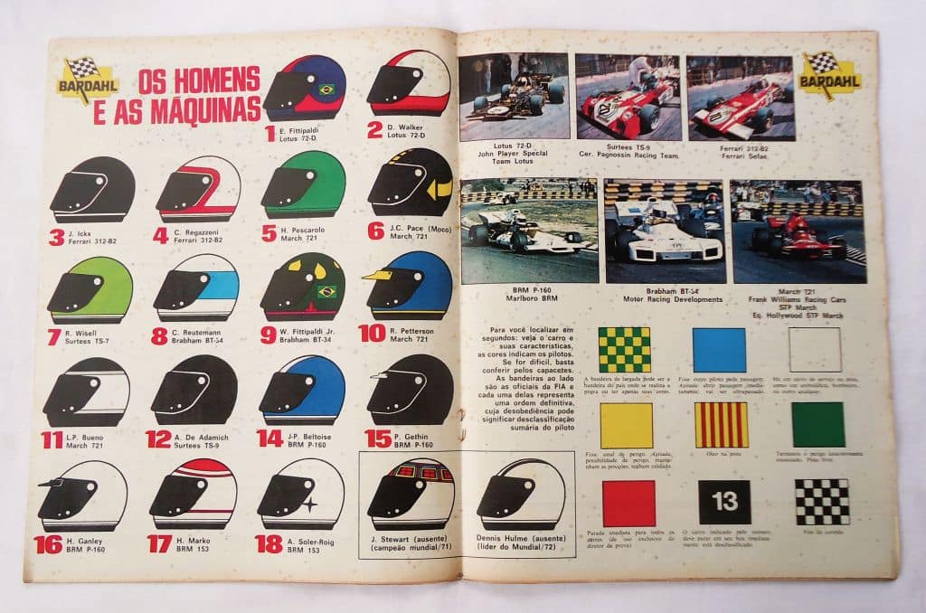 | Casa do Colecionador Revista Placar Nº 107 Poster Homens e Maquinas F-1 - 1972
