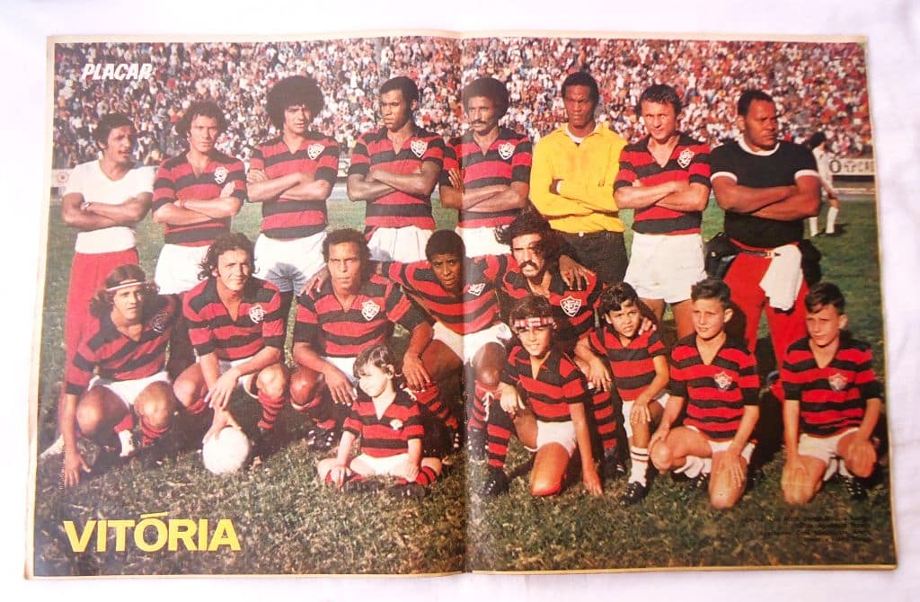 | Casa do Colecionador Revista Placar Nº 133 Poster EC Vitoria - 1972