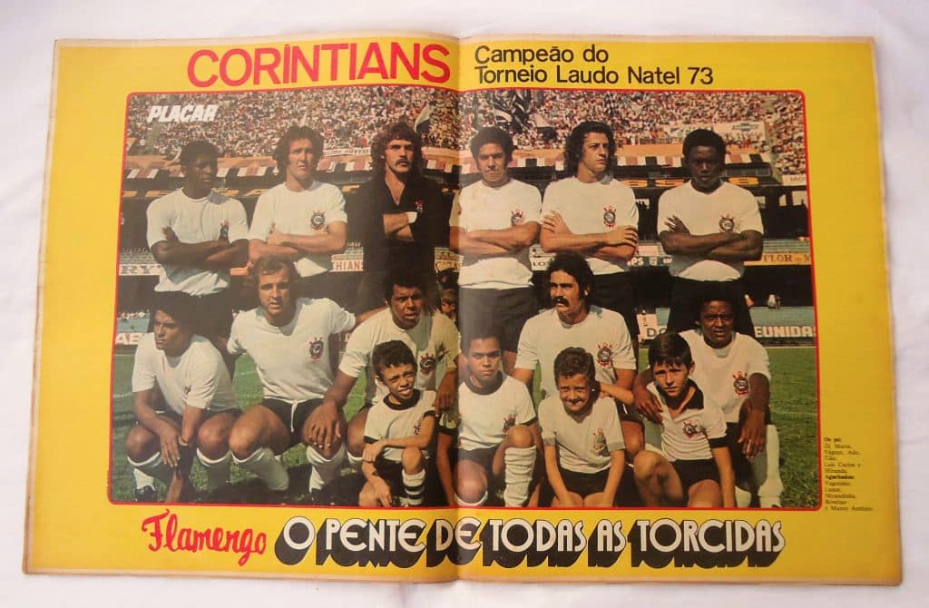 | Casa do Colecionador Revista Placar Nº 163 Poster Corinthians Campeão Torneio Laudo Natel 1973