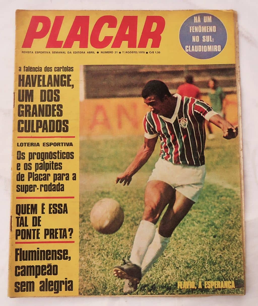 | Casa do Colecionador Revista Placar Nº 21 Revista Sem o Poster - 1970