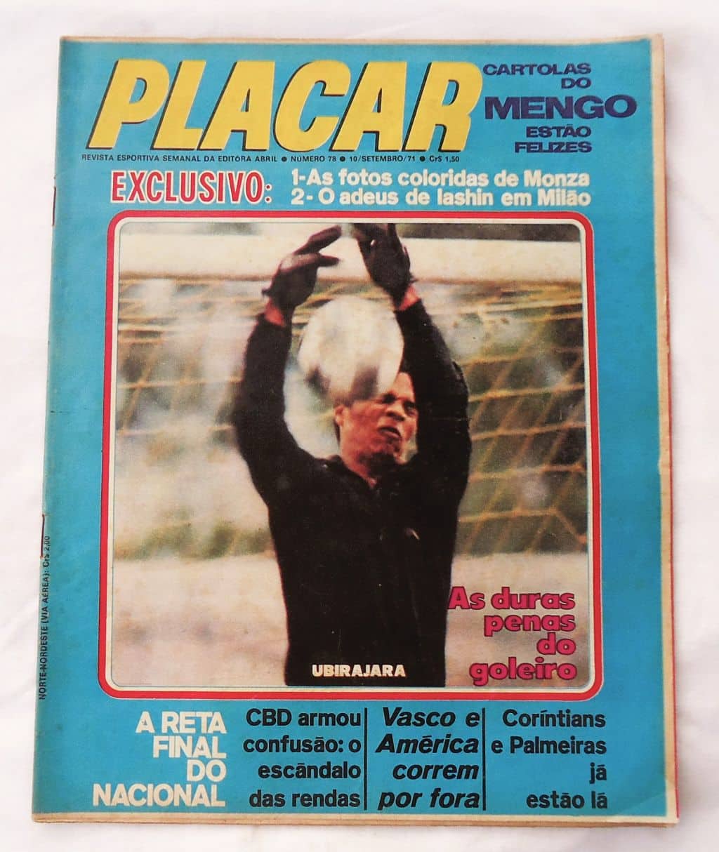 | Casa do Colecionador Revista Placar Nº 78 Revista sem o Poster - 1971