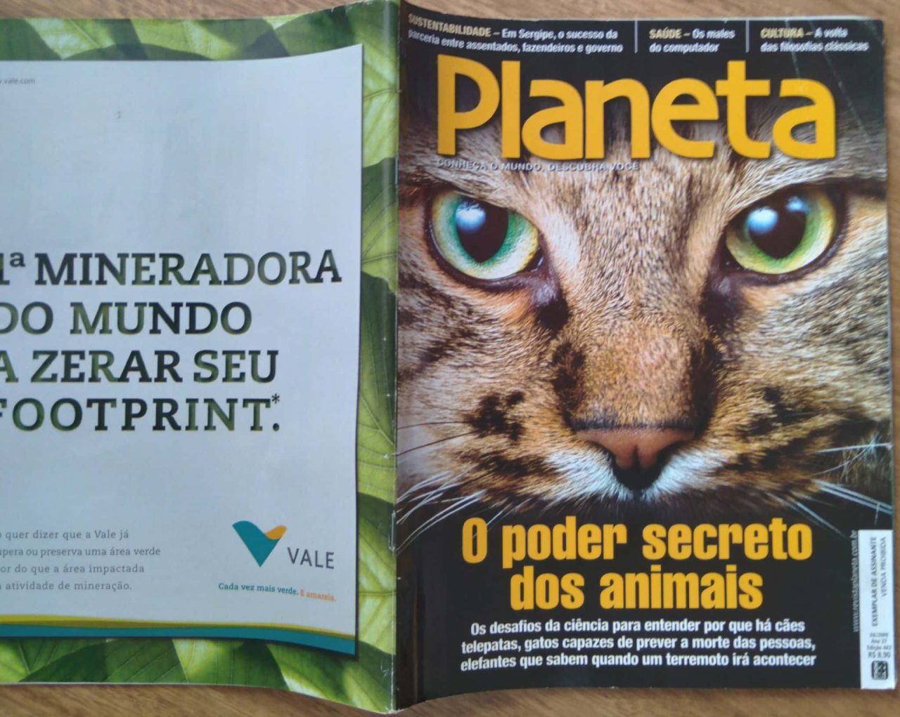 | Casa do Colecionador Revista Três Planeta 442 2009 / Poder secreto dos animais.
