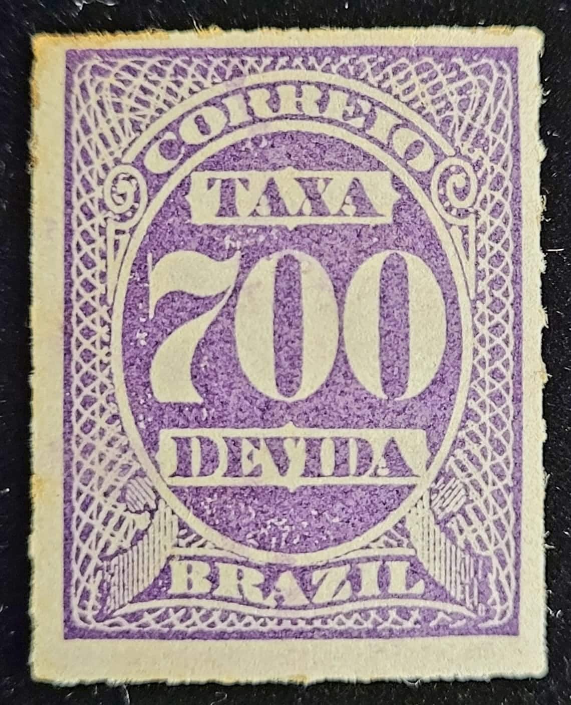 | Casa do Colecionador Taxa Devida - RHM X16 (Novo) 700 Réis - Tipo "Cifra ABN" - 01/01/1890 (Selos do Brasil)