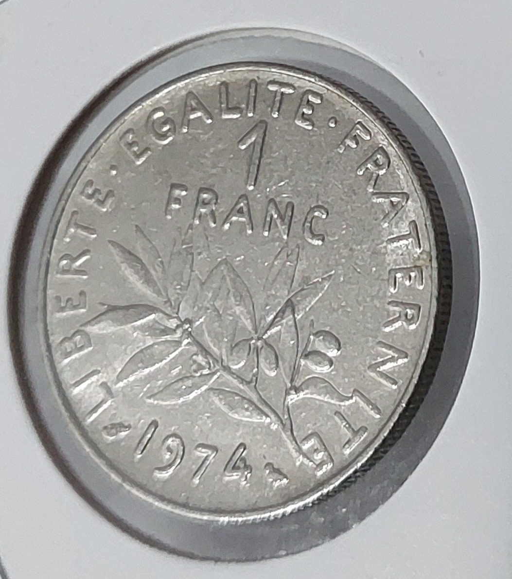 | Casa do Colecionador 1 Franc 1974 - França