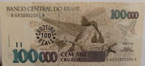 100 Cruzeiros Reais