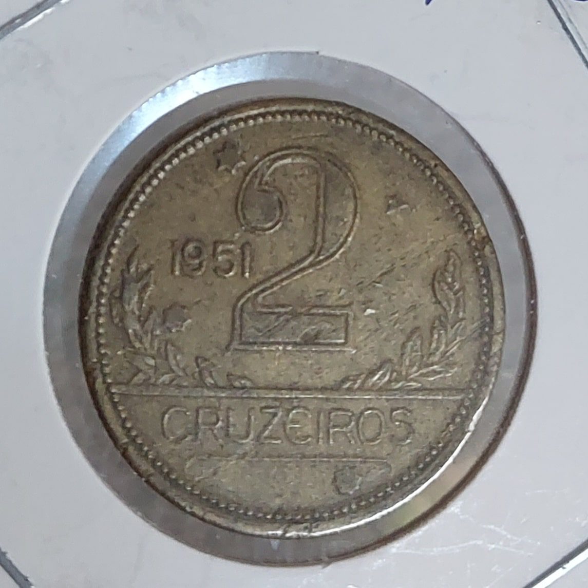 2 Cruzeiros 1951 Mapa *escassa*
