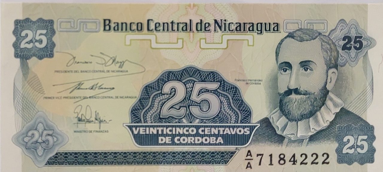 | Casa do Colecionador 25 Centavos de Córdoba-Nicarágua