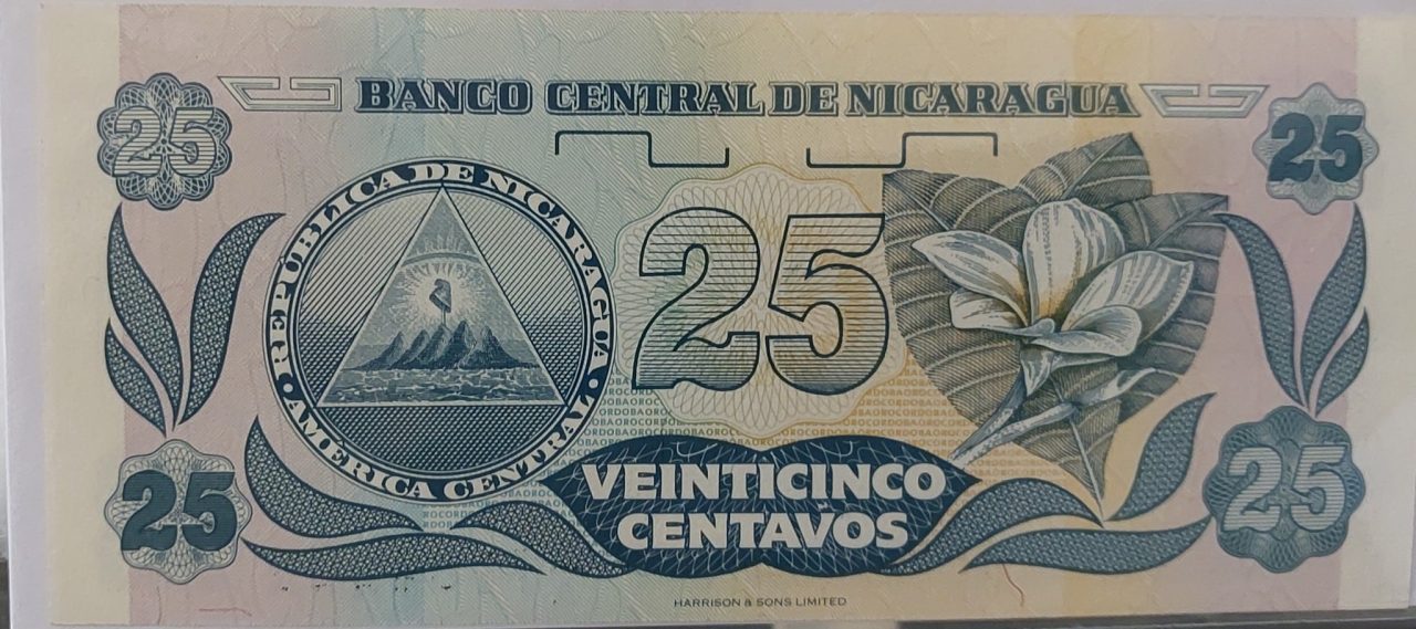| Casa do Colecionador 25 Centavos de Córdoba-Nicarágua