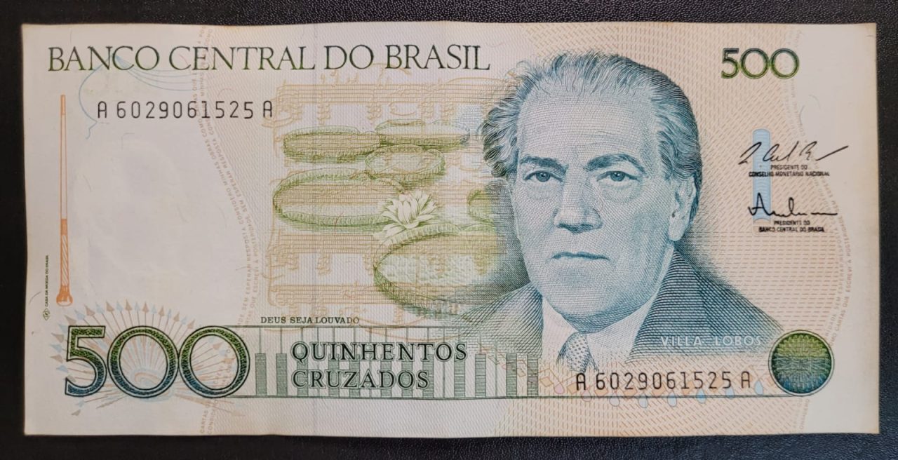 | Casa do Colecionador 500 (Quinhentos Cruzados) - Cédula C191 - MBC/SOB (Ano 1987)