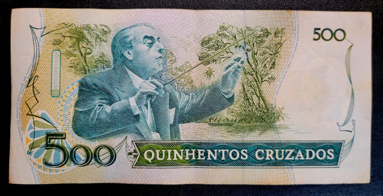 | Casa do Colecionador 500 (Quinhentos Cruzados) - Cédula C192 - MBC/SOB - Série 8038 (Ano 1988)