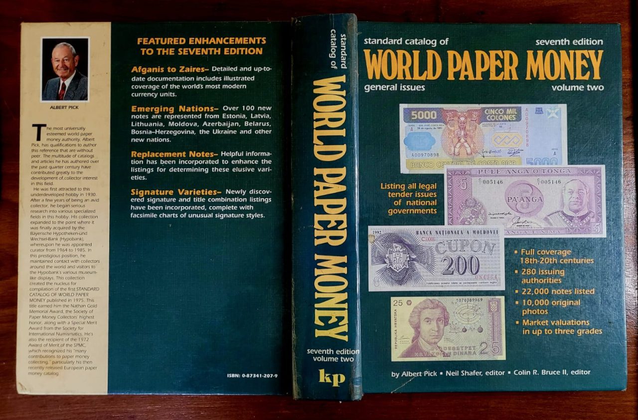 | Casa do Colecionador Catálogo de Cédulas Estrangeiras - World Paper Money - 7ª Edição - Volume 2 (Albert Pick)