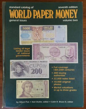 Catálogo de Cédulas Estrangeiras - World Paper Money - 7ª Edição - Volume 2 (Albert Pick)