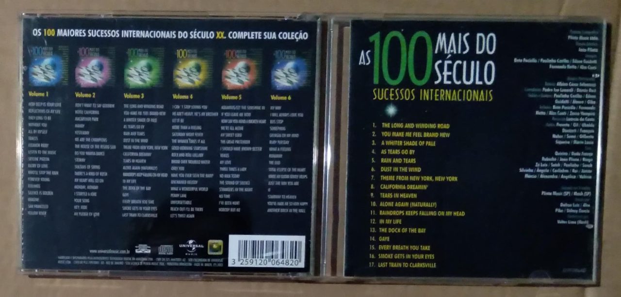| Casa do Colecionador Cd Universal As 100 mais do século vol 3 / internacionais.
