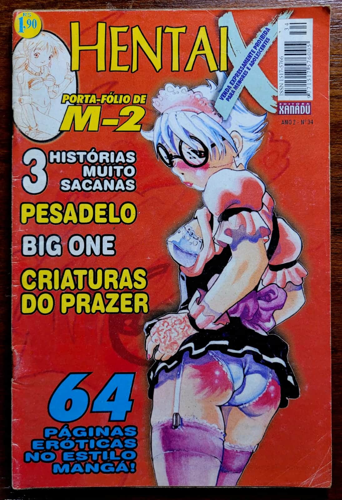 | Casa do Colecionador Hentai X Nº 34 (Editora Xanadu) Quadrinhos Eróticos