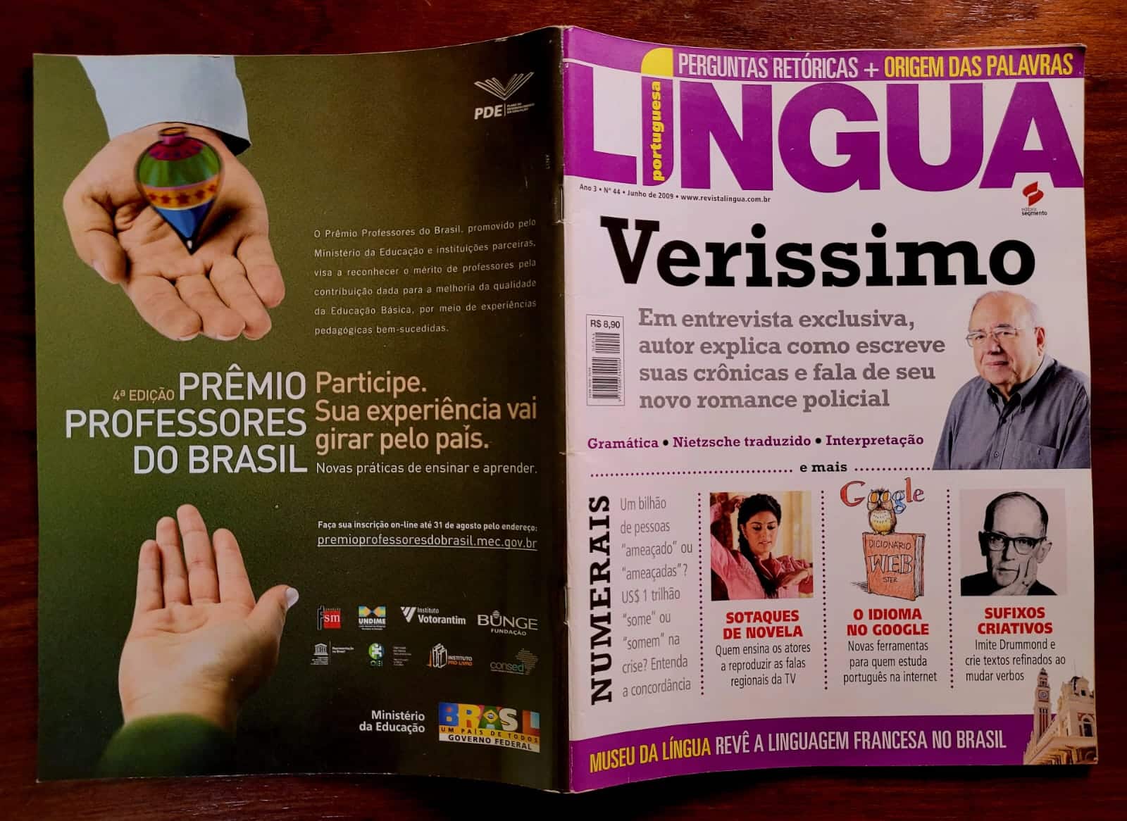 | Casa do Colecionador Língua Portuguesa Nº 44 - Luis Fernando Verissimo - Junho 2009 (Revista)