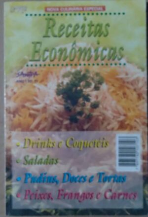 Livro Sampa Receitas econômicas 11 / Drinks coquetéis saladas pudins peixes.