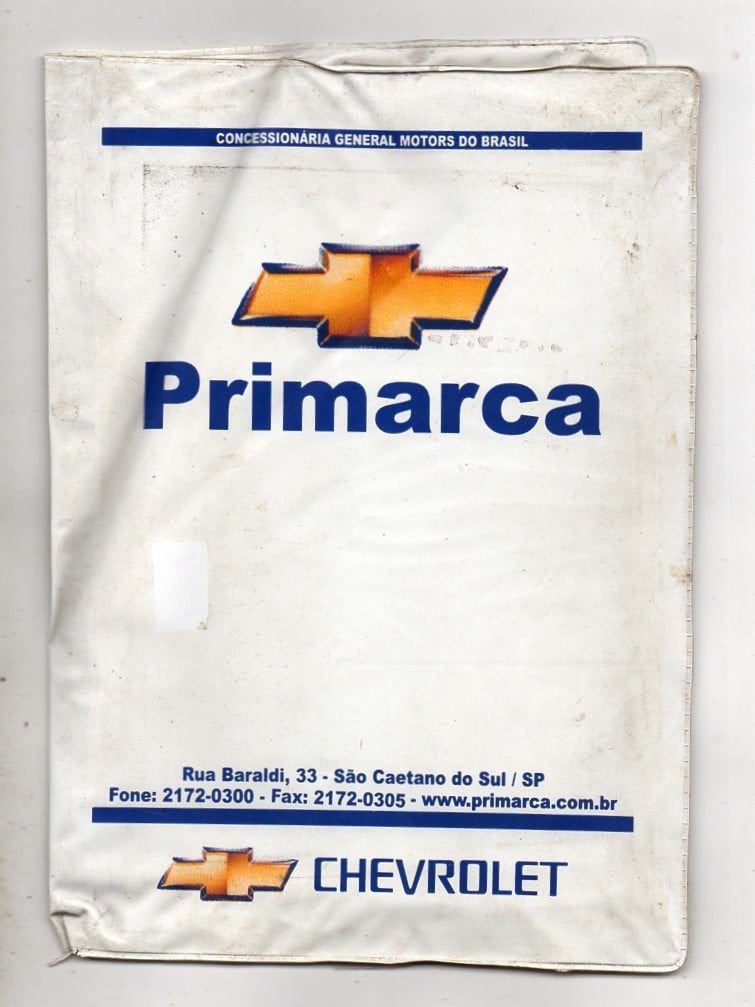 | Casa do Colecionador Manual Do Proprietario Chevrolet Meriva - 2008 - Em Branco
