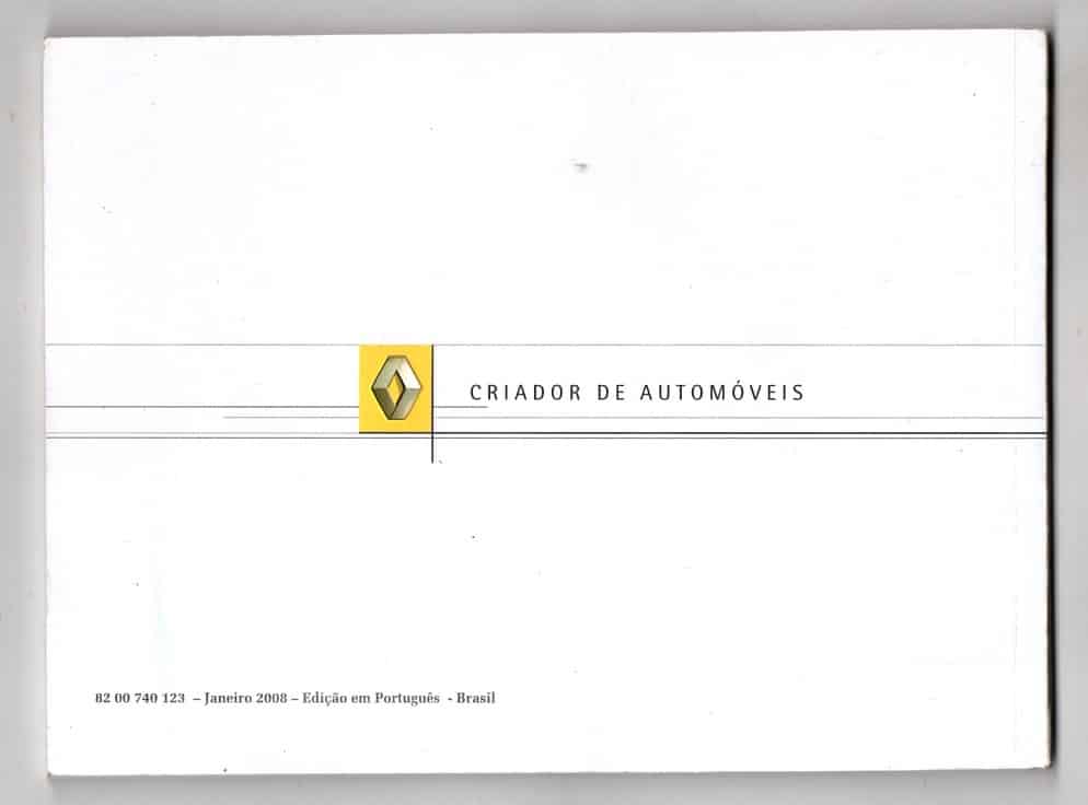 | Casa do Colecionador Manual Do Proprietario Renault Logan - 2008