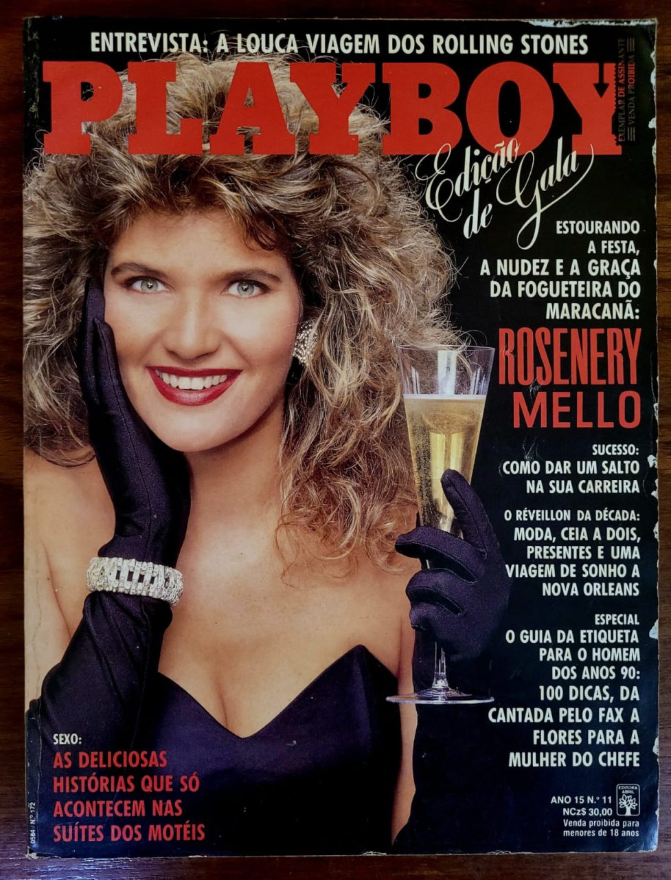 | Casa do Colecionador Playboy Nº 172 - Rosenery Mello (Revista com Pôster) Novembro 1989