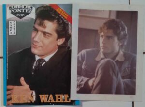 Poster Revista Sampa Ken Wahl o homem da máfia/ contém transfer.