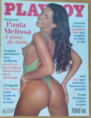 Revista Playboy 258 1997 / Paula Melissa e poster de Elan Carter.