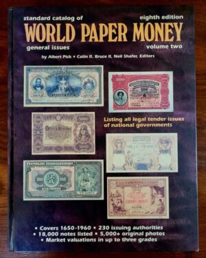Standard Catalog of World Paper Money (Catálogo Padrão de Papel-Moedas Mundiail) 1996 - 8ª Edição - Volume 2