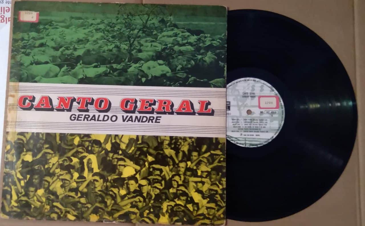 Vinil lp EMI Odeon 1967 Geraldo Vandré / Canto geral Terra plana Ventania.