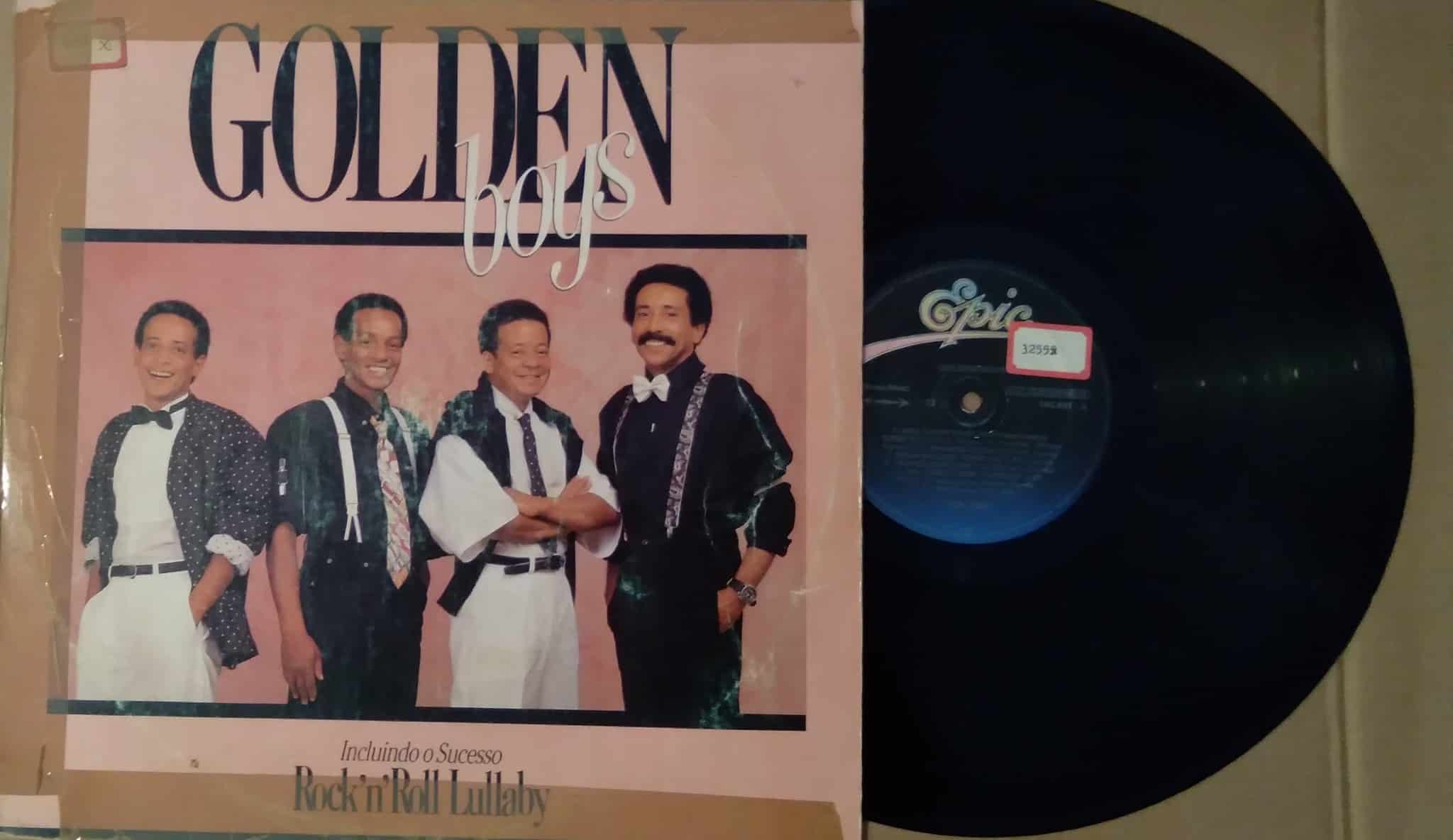 Vinil lp Epic Golden Boys 1986 / Não chore Baby Rock'n'roll lullaby.