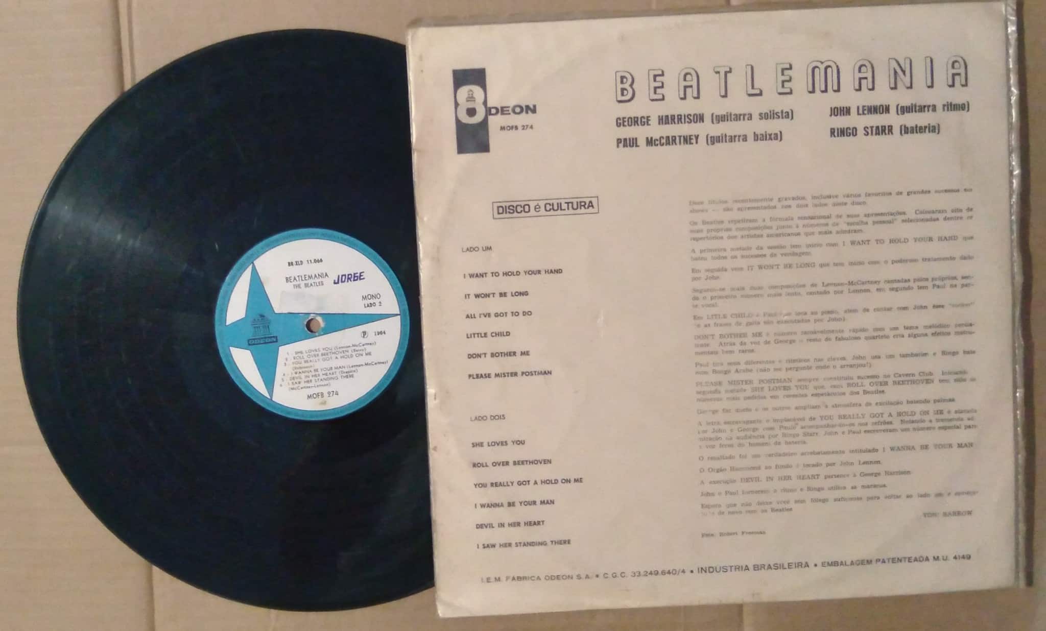 | Casa do Colecionador Vinil lp Odeon The Beatles / Beatlemania I want to hold your hand
