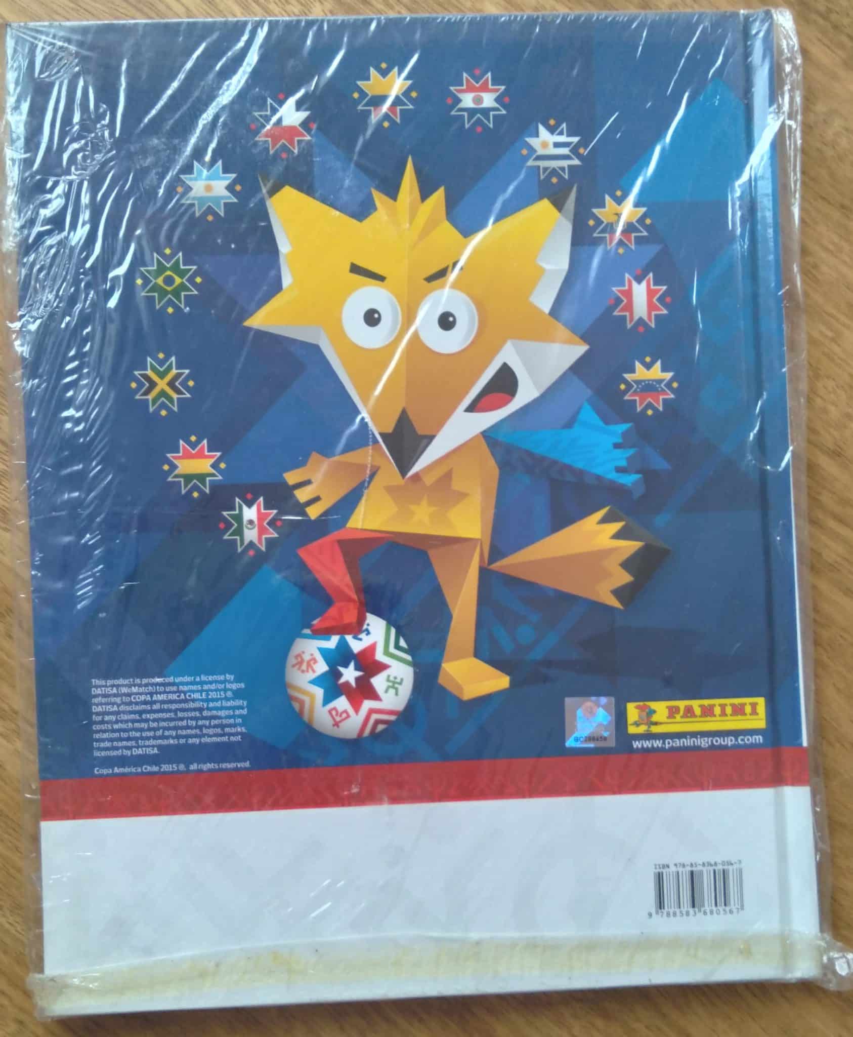 | Casa do Colecionador 5a1. Album vazio Figurinhas Panini Copa América Chile 2015 capa dura e 10 envelopes figu