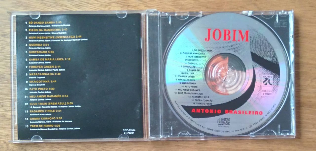 | Casa do Colecionador Cd Sony Jobim Antônio Brasileiro / Só danço samba Querida Chora coração