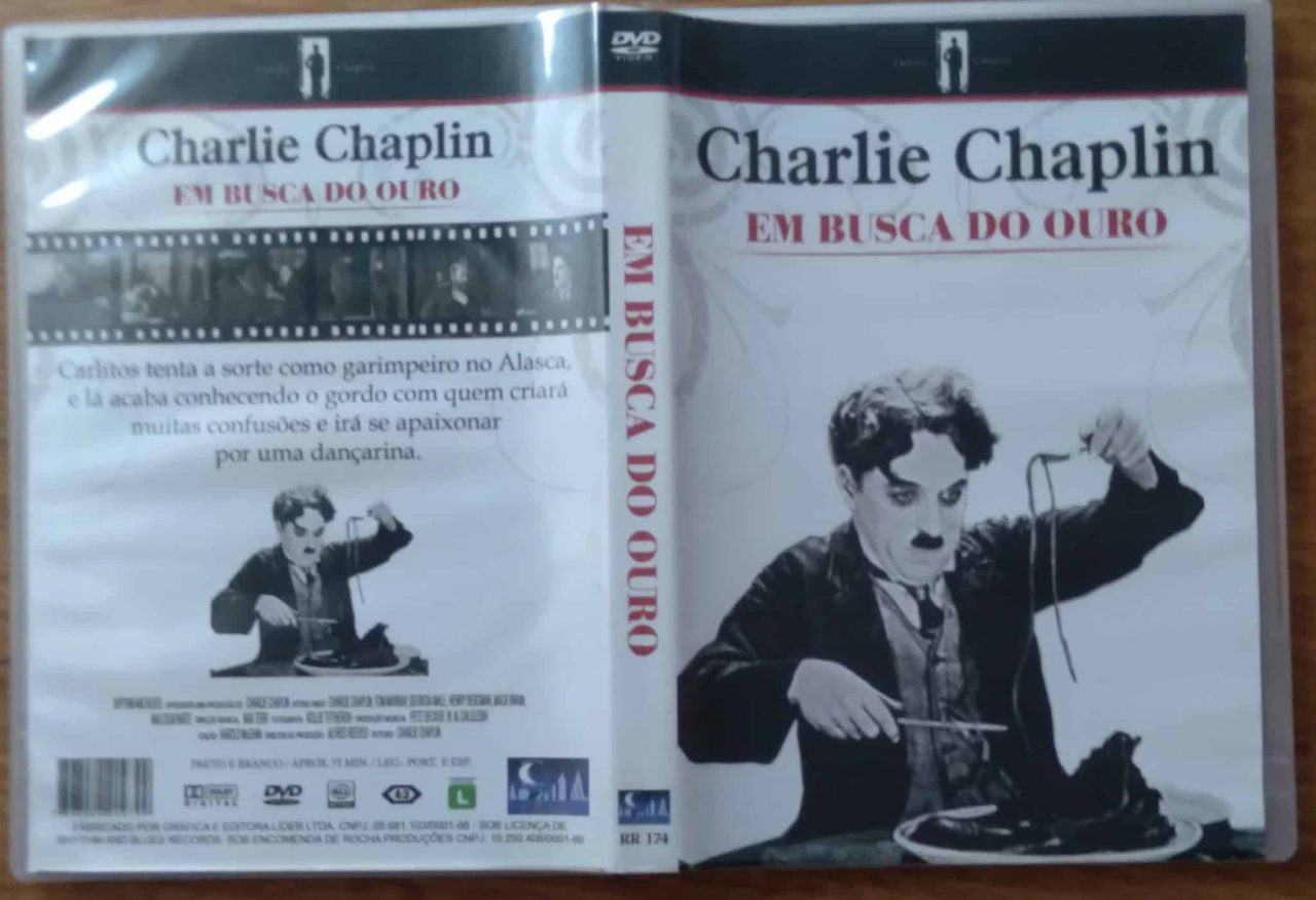 | Casa do Colecionador Dvd Charles Chaplin em Busca do ouro / preto e branco.