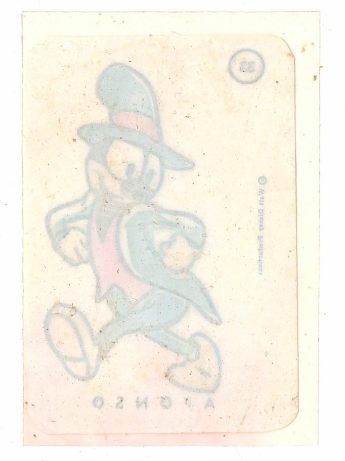 | Casa do Colecionador Figurinha Nº 33 Afonso - Coleção De Plasticos Da Editora Vecchi 1965 - Disney