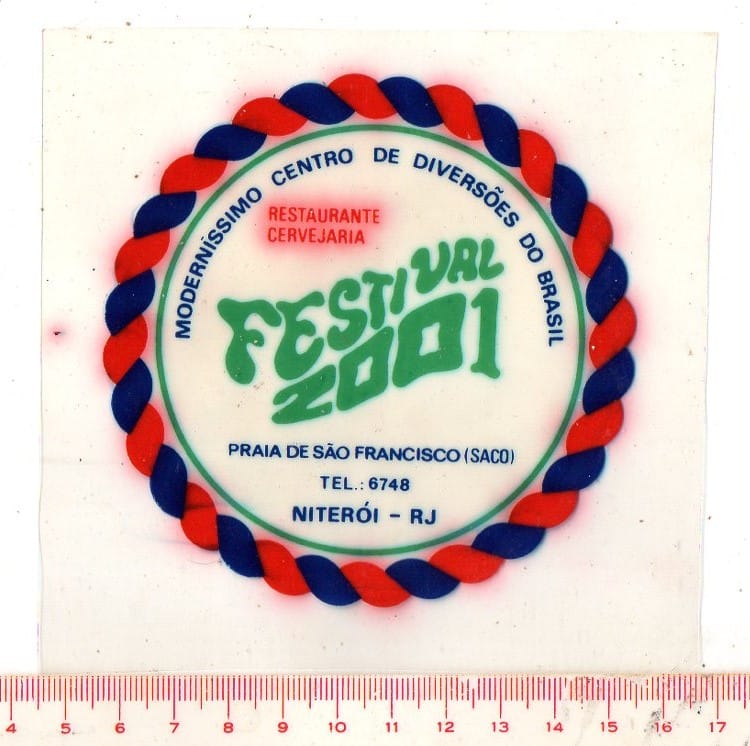| Casa do Colecionador Plastico Adesivo - Festival 2001 - Praia de São Francisco - Niteroi - Anos 60