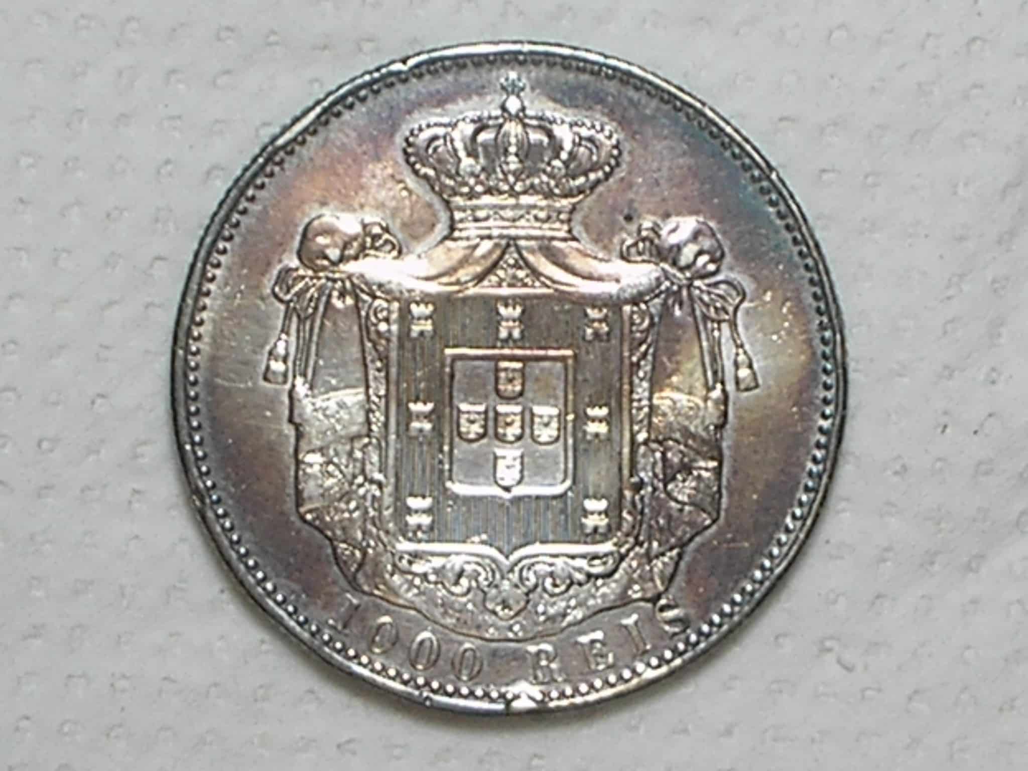 | Casa do Colecionador Portugal) 1.000 Réis - 1899 / Carlos I / Prata / p.01