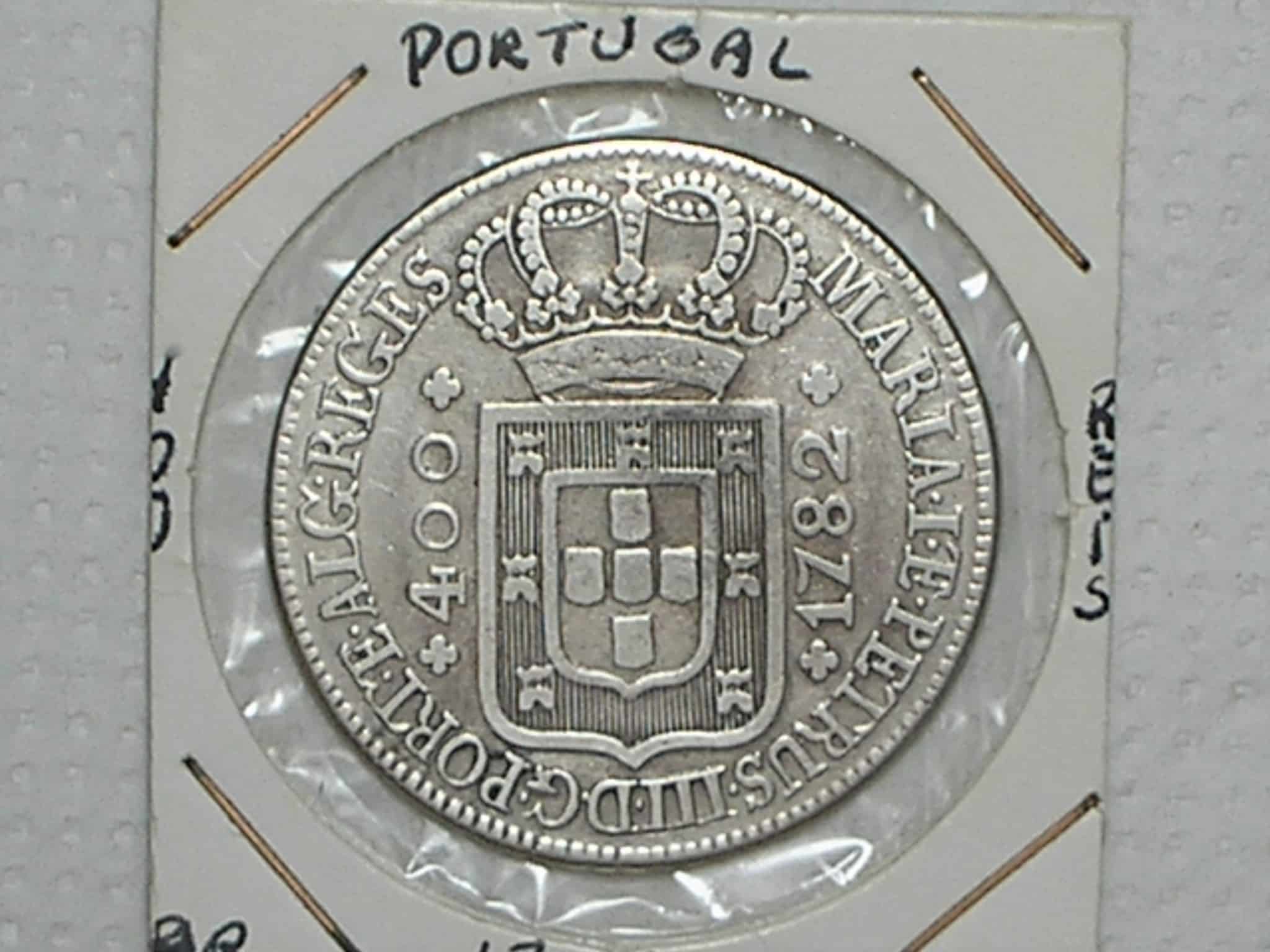 | Casa do Colecionador " Portugal) 400 Réis - 1782 / D. Maria e Petrus III / Escassa / Prata / p.01