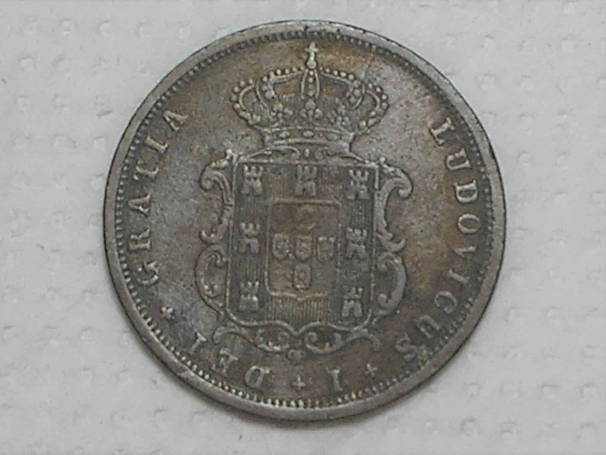| Casa do Colecionador Portugal) V Réis - 1872 - Ludovicus I / Data dificil / Cobre / p.01