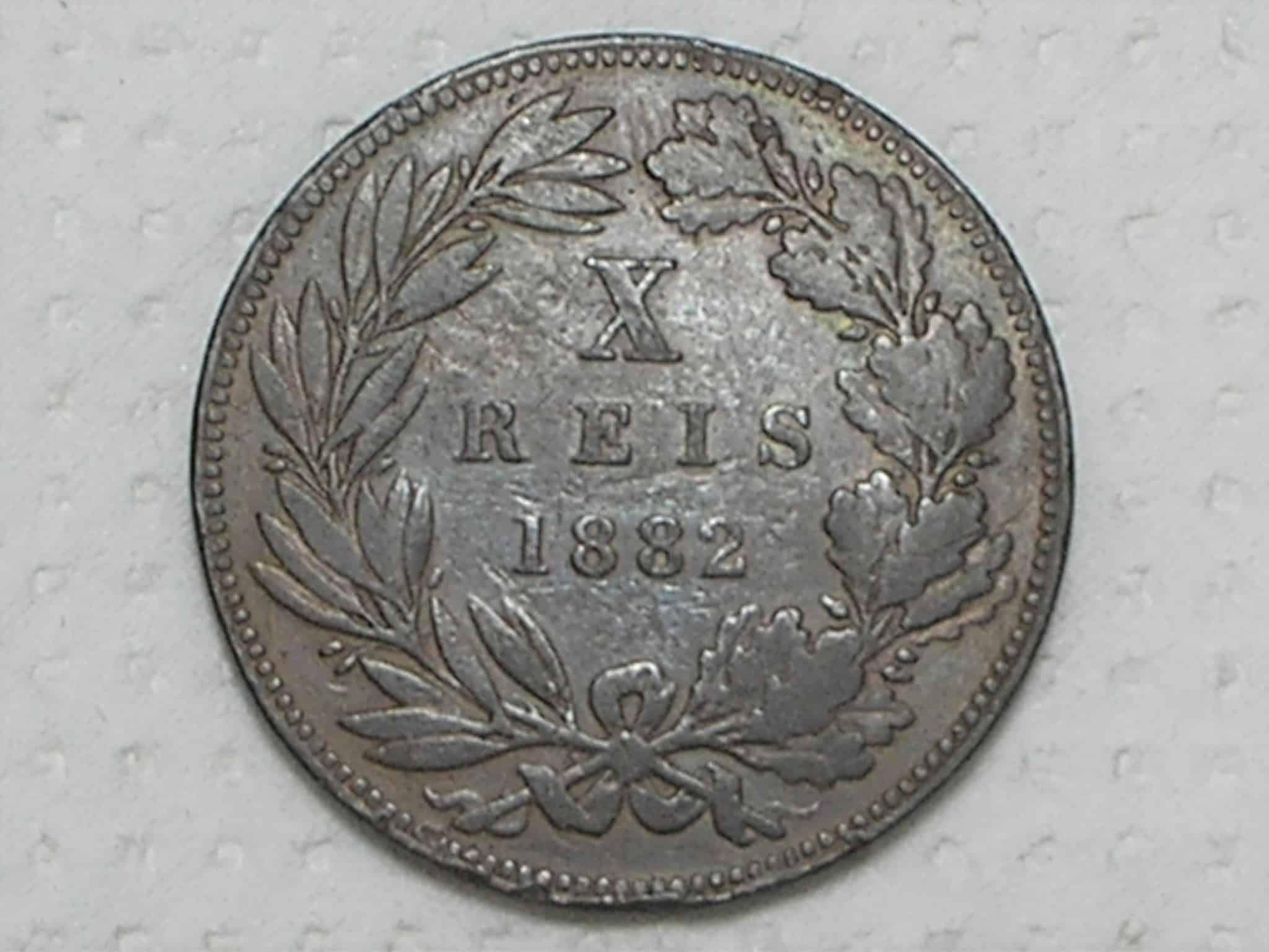 | Casa do Colecionador Portugal) X Réis - 1882 / D. Luiz I / Bronze / Sob / p.01