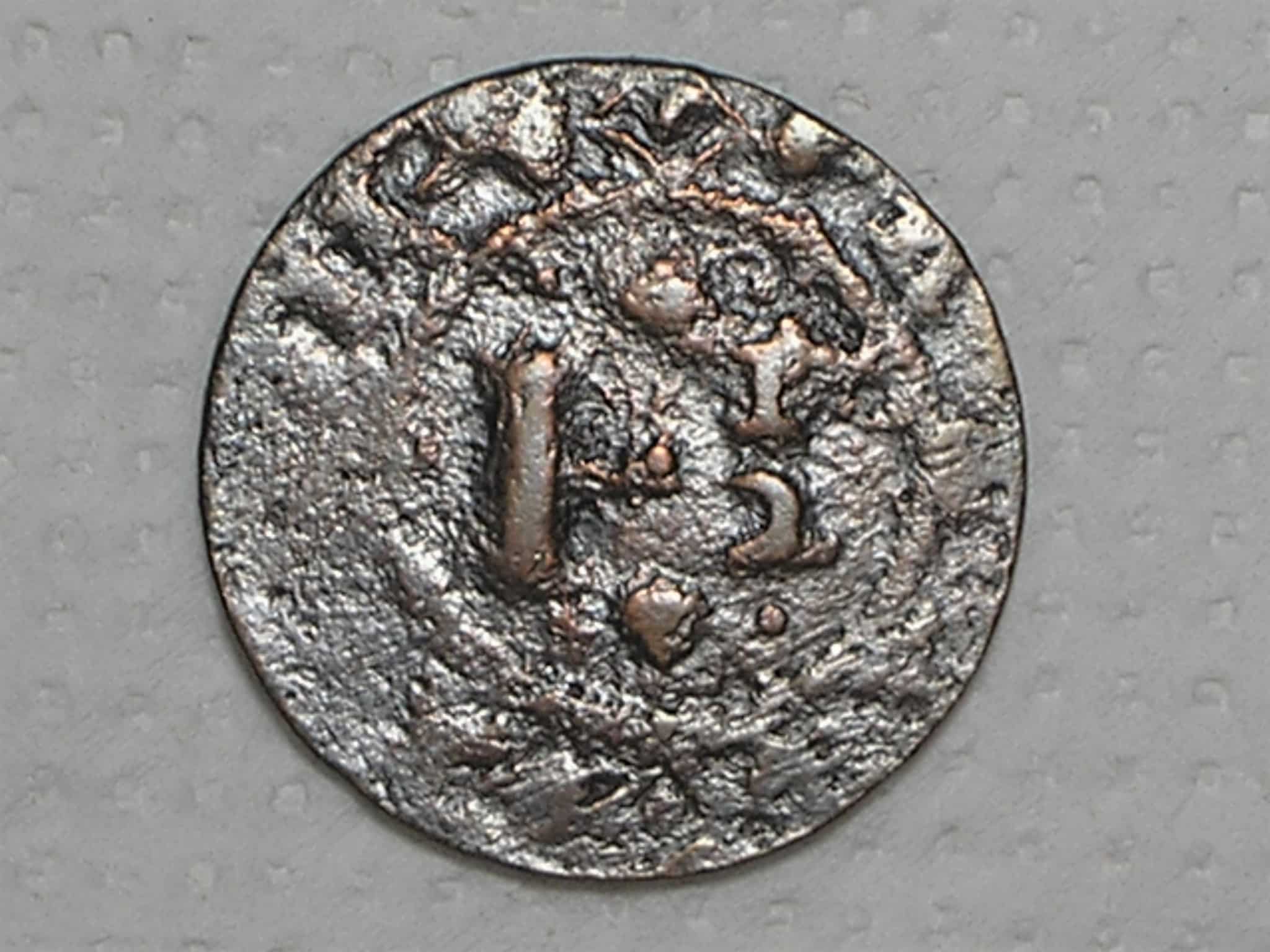 | Casa do Colecionador Raríssima - Portugal) 1-1/2 Réis -1662 / Reinado de Don Afonso VI / Lei de 20/11/1662 - Rara em qquer estado de conservação / Cobre / p.01
