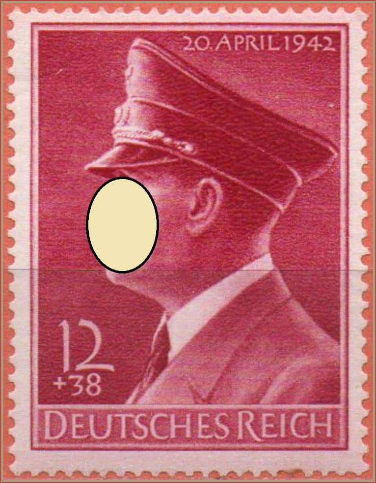 | Casa do Colecionador Alemanha Reich Chanceler 53o Aniversario 1942 Semi Postal Mi 813