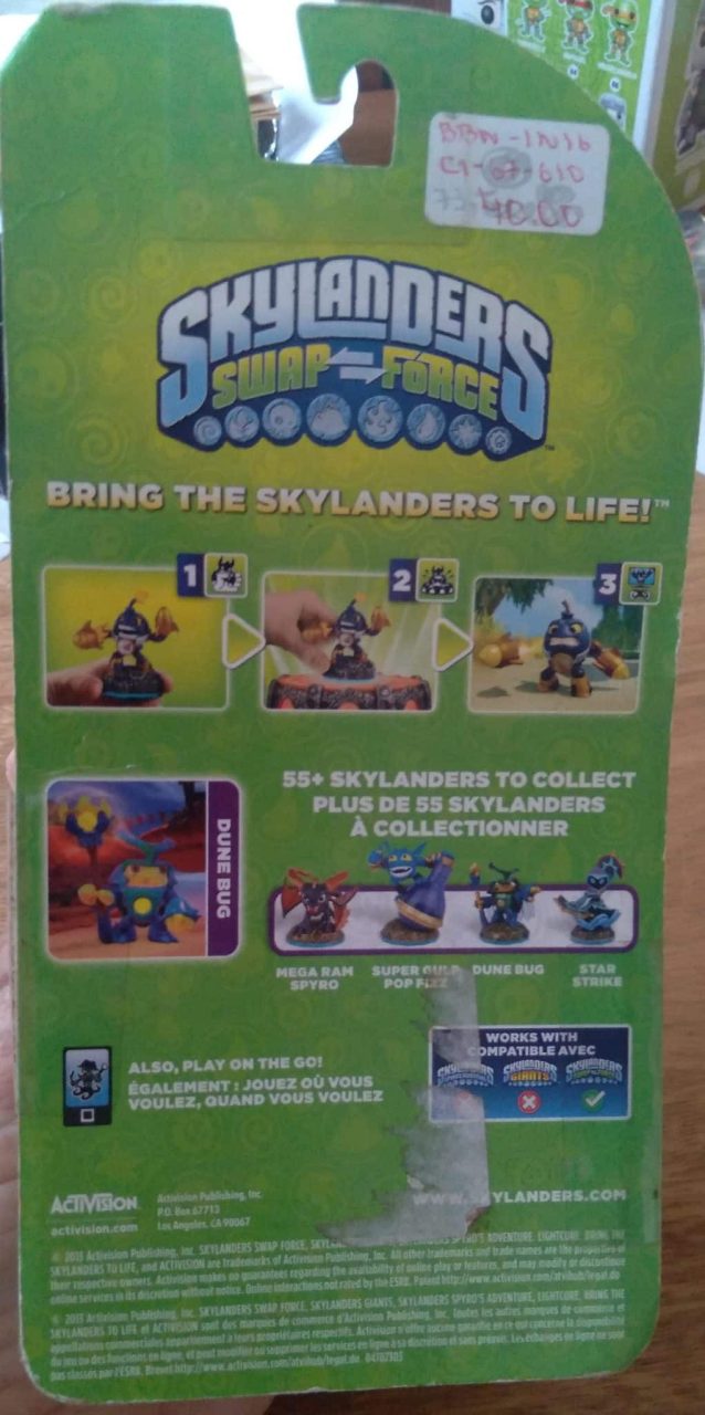 | Casa do Colecionador Boneco Skylanders Swap Force / Dune Bug.
