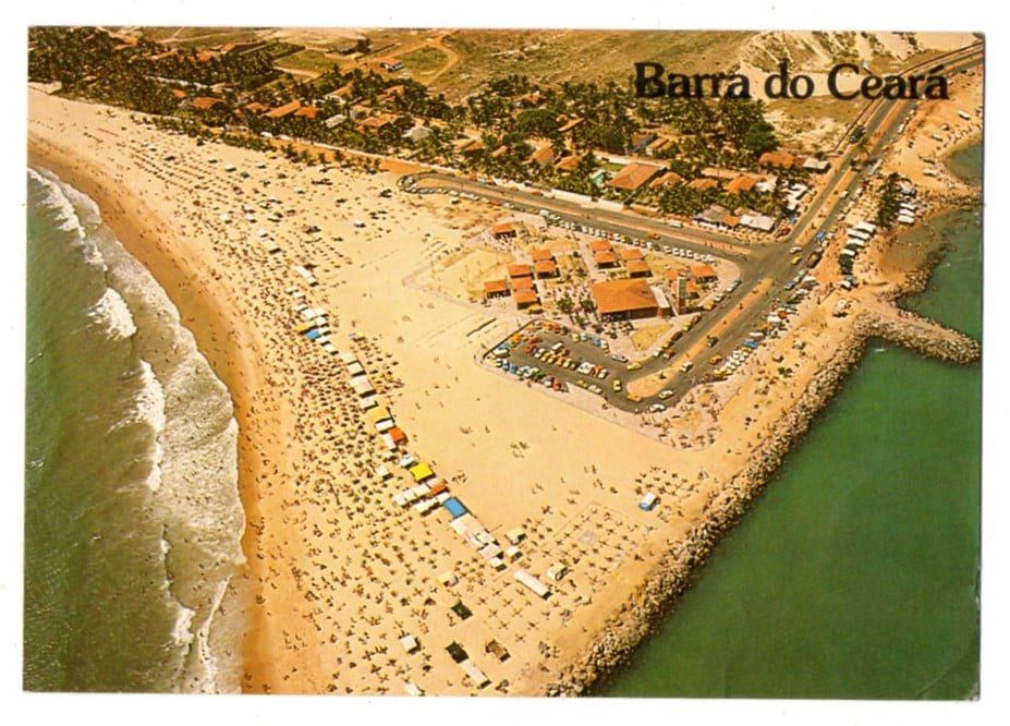 Cartão Postal - Praia da Barra - Fortaleza - Ceará - Anos 70