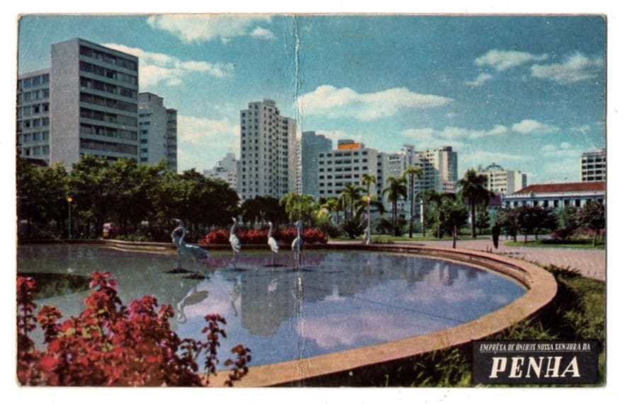 | Casa do Colecionador Cartão Postal - Promocional Onibus Penha - Praça Rui Barbosa - Curitiba - Anos 70