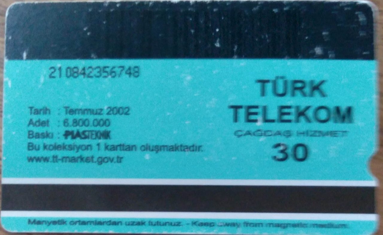 | Casa do Colecionador Cartão Turquia Telekom Magnético 2002 / Copa do Mundo do Fifa Seleção