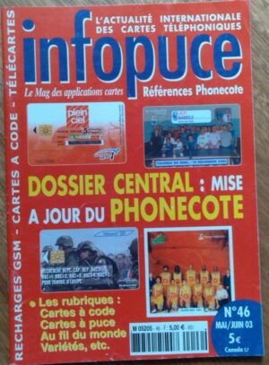Catalogo Francês de cartões telefônicos 46 2003 / todo o mundo.