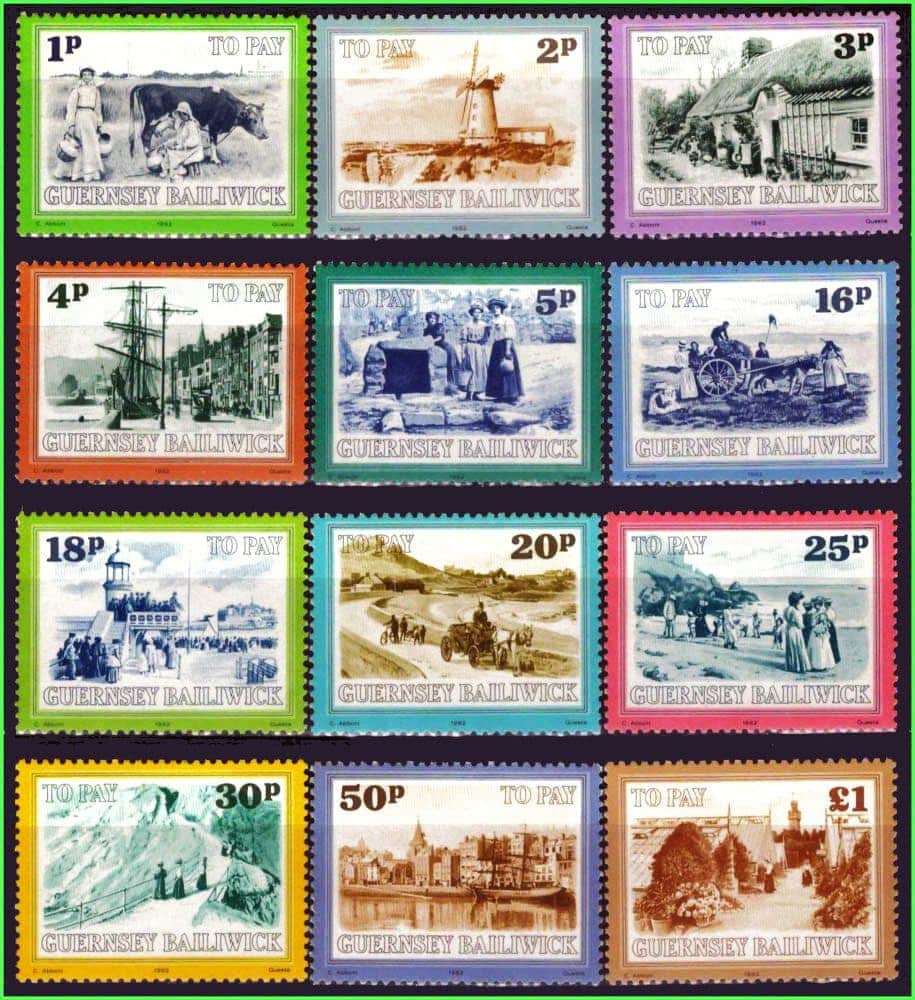 | Casa do Colecionador Guernsey (Reino Unido) - Motivos Locais - 1982 - S/Completa