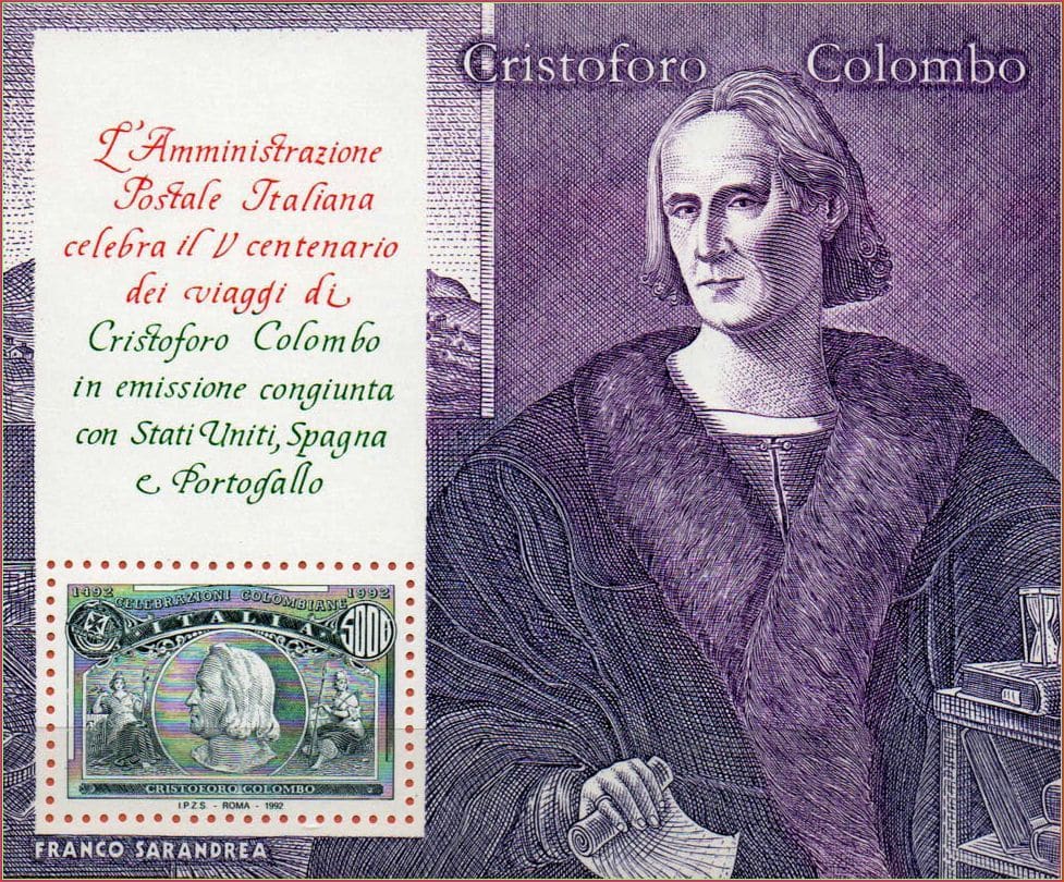 | Casa do Colecionador Itália - Viagens de Colombo - 1992 - S/Completa - 6 Blocos